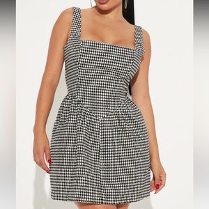 Classic Houndstooth Mini Dress